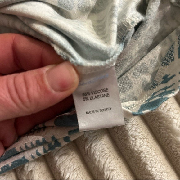 SERAPHINE Blue and White Patterned Dress Size 6 - Picture 6 of 8